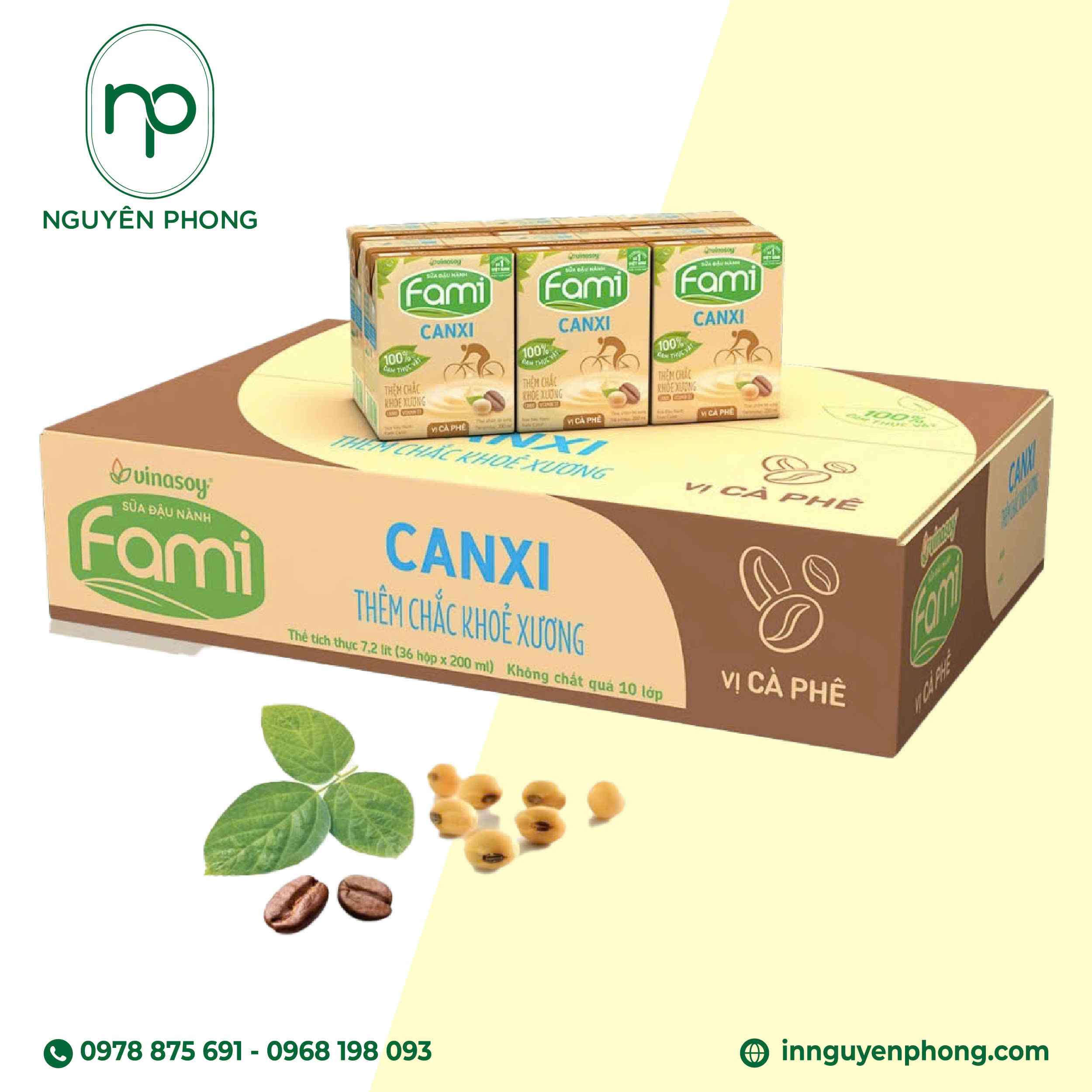 Thùng đựng sữa hộp của thương hiệu sữa Fam